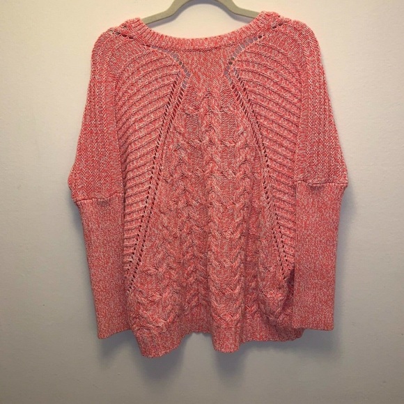 Final Price : Express Knit Sweater VNeck Hi Low Pullover - Picture 2 of 4